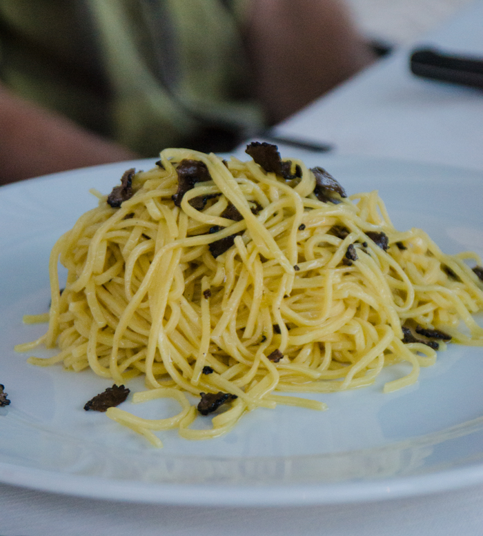 truffles pasta food bike tours