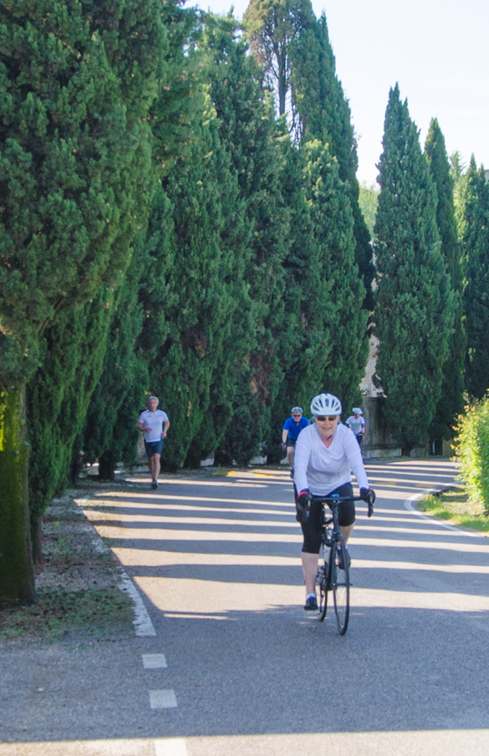 guest on bike tour italy