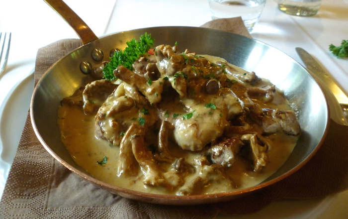 pork chantarelles regional cuisine dolomites